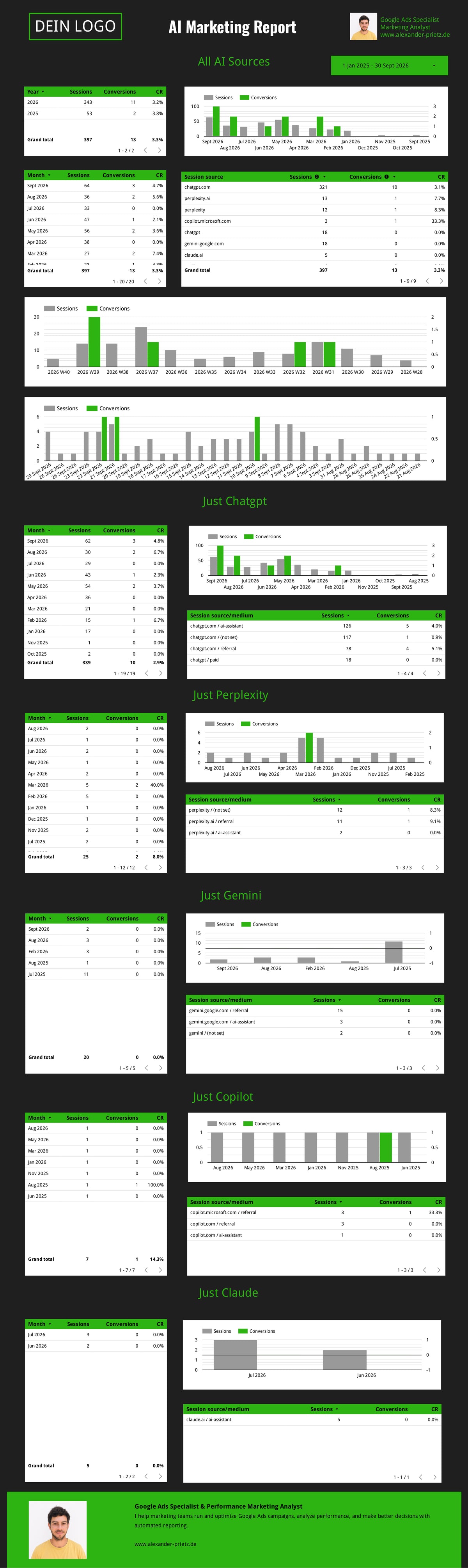 AI Marketing Reporting Template
